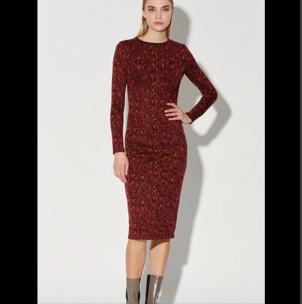 Walter Baker Shaina Dress in Dali Leopard Knit (Best Fits A Size Sm) - Picture 2 of 5